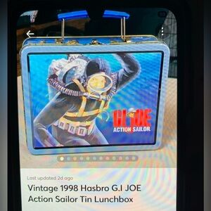 Hasbro G.I. Joe Action Sailor Tin Lunchbox see below for details.